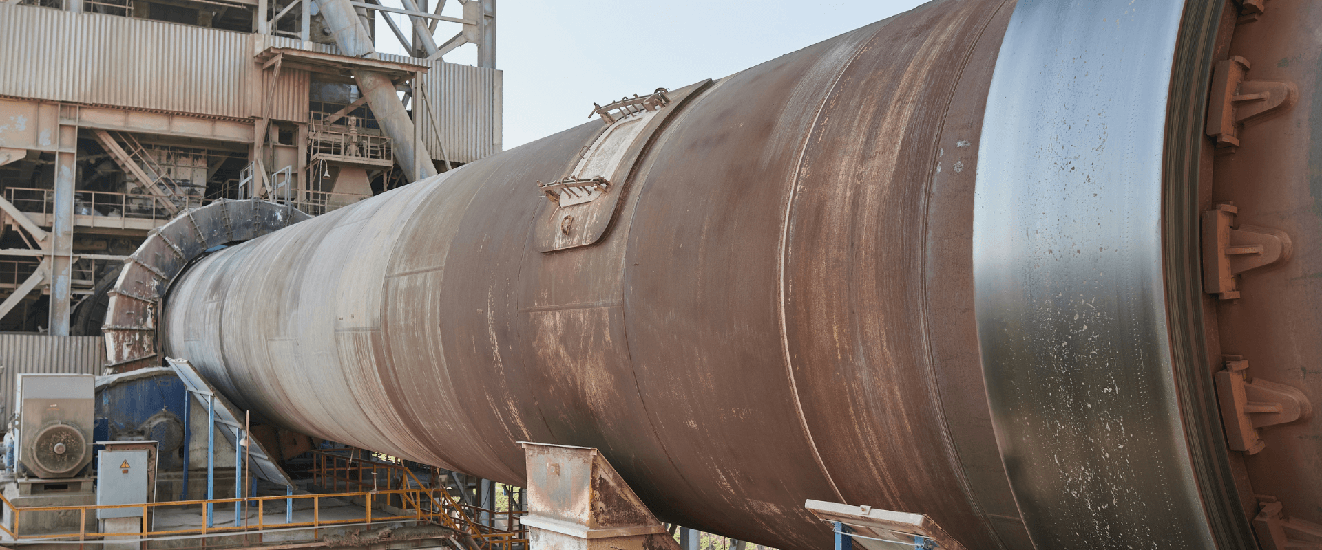 MMD precision measurement device installed on industrial kiln